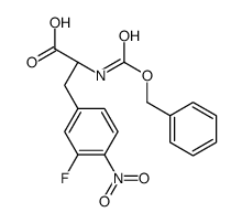 (2S)-3-(3-fluoro-4-nitrophenyl)-2-(phenylmethoxycarbonylamino)propanoic acid Structure