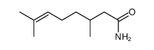 3,7-dimethyloct-6-enamide Structure