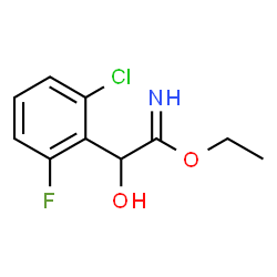 Benzeneethanimidic acid,2-chloro-6-fluoro--alpha--hydroxy-,ethyl ester (9CI) structure