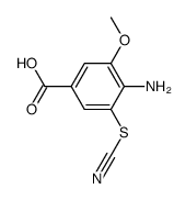 4-amino-3-methoxy-5-thiocyanatobenzoic acid Structure