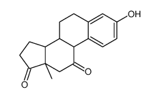 3-hydroxy-9 beta-estra-1,3,5(10)-triene-11,17-dione structure