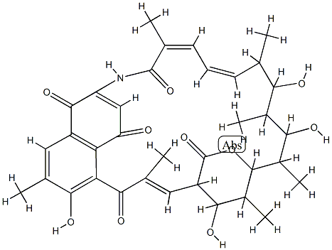 8,25,34a-Trideoxy-25,34a-epoxy-34a-oxorifamycin W Structure