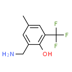 Phenol, 2-(aminomethyl)-4-methyl-6-(trifluoromethyl)- (9CI) Structure