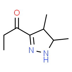 1-Propanone,1-(4,5-dihydro-4,5-dimethyl-1H-pyrazol-3-yl)-结构式