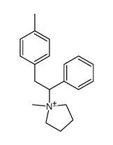 1-methyl-1-(1-phenyl-2-(p-tolyl)ethyl)pyrrolidin-1-ium Structure