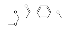 1-(4-ethoxyphenyl)-3,3-dimethoxypropan-1-one结构式