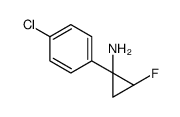 (1S,2S)-1-(4-chlorophenyl)-2-fluorocyclopropan-1-amine Structure