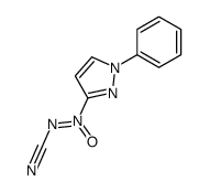 cyanoimino-oxido-(1-phenylpyrazol-3-yl)azanium结构式