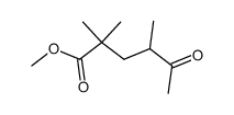 2,2,4-trimethyl-5-oxo-hexanoic acid methyl ester Structure