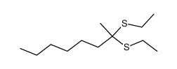 2,2-bis(ethylthio)octane Structure