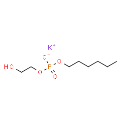 Potassium hexyl 2-hydroxyethyl phosphate Structure