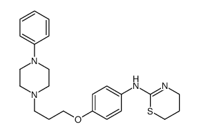 N-[4-[3-(4-phenylpiperazin-1-yl)propoxy]phenyl]-5,6-dihydro-4H-1,3-thiazin-2-amine Structure