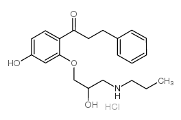 4-Hydroxy Propafenone Hydrochloride Structure