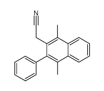 2-(1,4-dimethyl-3-phenylnaphthalen-2-yl)acetonitrile结构式