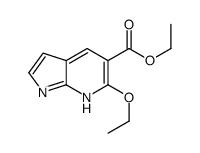 6-乙氧基-1H-吡咯并[2,3-B]吡啶-5-羧酸乙酯结构式