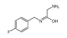 2-amino-N-(4-fluorobenzyl)acetamide structure