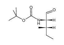 TERT-BUTYL [(1S,3S)-1-FORMYL-3-METHYLPENTYL]CARBAMATE Structure