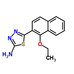 5-(1-ETHOXY-2-NAPHTHYL)-1,3,4-THIADIAZOL-2-YLAMINE structure