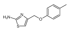 2-Thiazolamine, 4-[(4-methylphenoxy)methyl] Structure