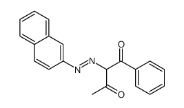 2-(naphthalen-2-yldiazenyl)-1-phenylbutane-1,3-dione Structure