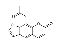 9-(2-oxopropyl)furo[3,2-g]chromen-7-one Structure