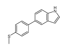 5-[4-(Methylsulfanyl)phenyl]-1H-indole结构式