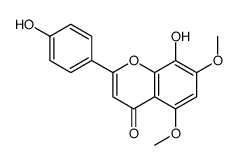 8-hydroxy-2-(4-hydroxyphenyl)-5,7-dimethoxychromen-4-one Structure