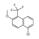 5-chloro-2-methoxy-1-(trifluoromethyl)naphthalene结构式