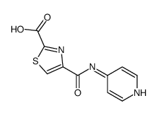 4-[(4-PYRIDINYLAMINO)CARBONYL]-2-THIAZOLECARBOXYLICACID structure