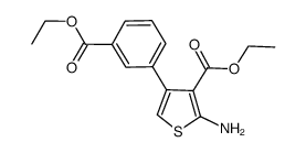 ethyl 2-amino-4-[3-(ethoxycarbonyl)phenyl]thiophene-3-carboxylate Structure