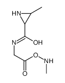 methylamino 2-[(3-methylaziridine-2-carbonyl)amino]acetate Structure