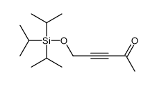 5-tri(propan-2-yl)silyloxypent-3-yn-2-one结构式