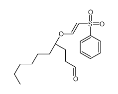 (4R)-4-[2-(benzenesulfonyl)ethenoxy]decanal Structure