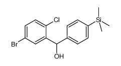 (5-bromo-2-chloro-phenyl)-(4-trimethylsilyl-phenyl)-methanol结构式