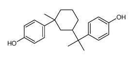 4-[3-[2-(4-hydroxyphenyl)propan-2-yl]-1-methylcyclohexyl]phenol结构式