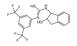 N-[3,5-双(三氟甲基)苯基]-N''-[(1S,2R)-2,3-二氢-2-羟基-1H-茚满-1-基]硫脲结构式