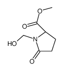 L-Proline, 1-(hydroxymethyl)-5-oxo-, methyl ester (9CI)结构式