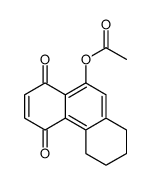 (5,8-dioxo-1,2,3,4-tetrahydrophenanthren-9-yl) acetate Structure