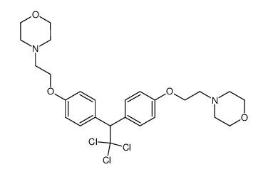 4,4'-{2,2'-[4,4'-(2,2,2-trichloro-ethane-1,1-diyl)-diphenoxy]-diethyl}-bis-morpholine Structure