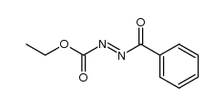 benzoyl-diazenecarboxylic acid ethyl ester Structure