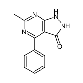 6-methyl-4-phenyl-1,2-dihydro-pyrazolo[3,4-d]pyrimidin-3-one Structure