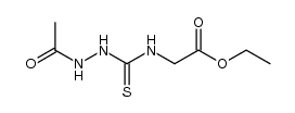 1-acetyl-4-ethoxycarbonylmethyl-3-thiosemicarbazide Structure