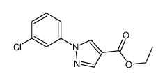 ethyl 1-(3-chlorophenyl)-1H-pyrazole-4-carboxylate structure