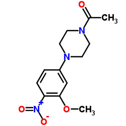 1-乙酰基-4-[3-(甲基氧基)-4-硝基苯基]哌嗪图片