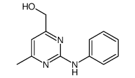 (2-anilino-6-methylpyrimidin-4-yl)methanol结构式