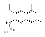 5,7-Dimethyl-3-ethyl-2-hydrazinoquinoline hydrochloride结构式