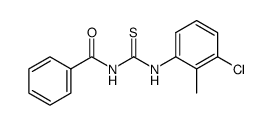 N-((3-chloro-2-methylphenyl)carbamothioyl)benzamide结构式