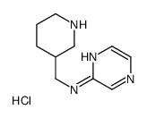 N-(3-哌啶基甲基)-2-吡嗪胺盐酸盐结构式