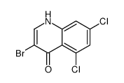 3-Bromo-5,7-dichloro-4-hydroxyquinoline structure