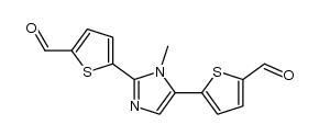 1-methyl-2,5-di(5-formylthiophen-2-yl)imidazole Structure